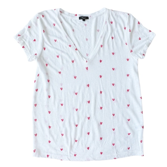 Rails Cara Linen Heart Print Tee | XS - Picture 6 of 11